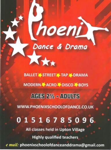 Phoenix School of Dance | Upton Victory Hall – room hires, sports & clubs